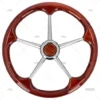 RUEDA TIMON 400mm 5R MADERA/INOX MOGANO SAVORETTI ARMANDO