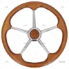 RUEDA TIMON 400mm 5R MADERA/INOX T80/40 SAVORETTI ARMANDO