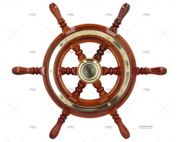 RUEDA TIMON 420mm 8R MADERA EMBELL SAVORETTI ARMANDO