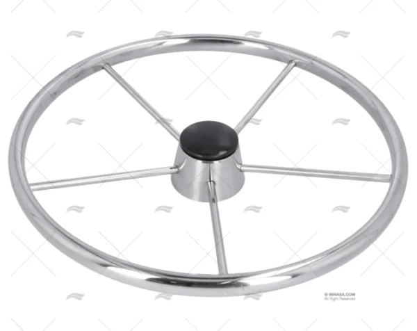 RUEDA TIMON 450mm 5R INOX