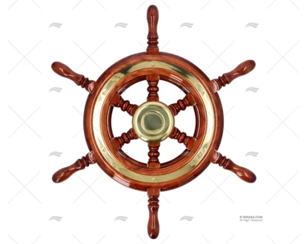 RUEDA TIMON 490mm 8R MADERA EMBELL SAVORETTI ARMANDO