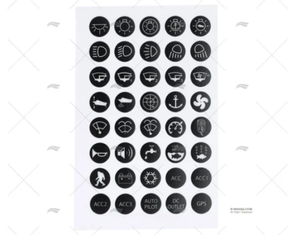 SIMBOLOGIA ADHESIVA INTERRUPTOR SET40UD
