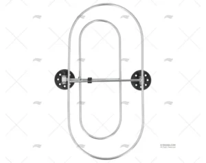 SOPORTE INOX P/DEFENSAS 430X210mm