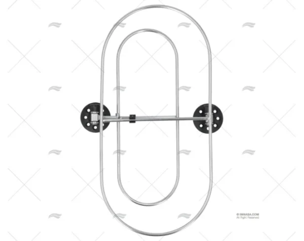 SOPORTE INOX P/DEFENSAS 430X210mm