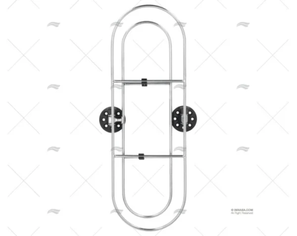 SOPORTE INOX P/DEFENSAS 480X160mm