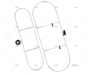 SOPORTE INOX P/DEFENSAS 780X26mm