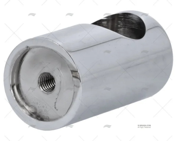 SOPORTE PASAMANO 25mm FINAL LATON CROMA