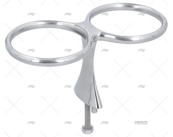 SOPORTE VASO X 2 INOX SS 316 CUBIERTA 82