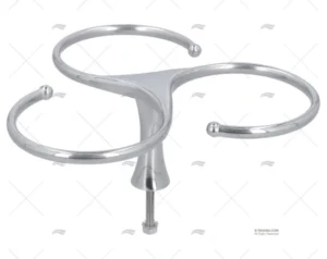 SOPORTE VASO X 3 INOX SS 316 106mm