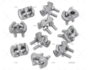 SUJETACABLES INOX 4mm (10u)