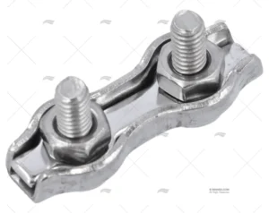 SUJETACABLES INOX PLANO DOBLE 2mm