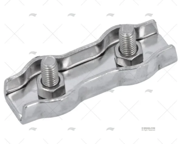 SUJETACABLES INOX PLANO DOBLE 5mm