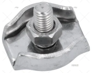 SUJETACABLES INOX PLANO SIMPLE 4mm