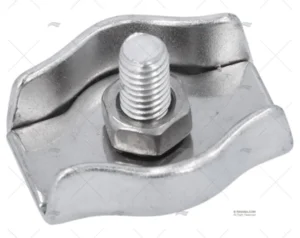 SUJETACABLES INOX PLANO SIMPLE 5mm