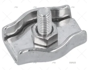 SUJETACABLES INOX PLANO SIMPLE 6mm