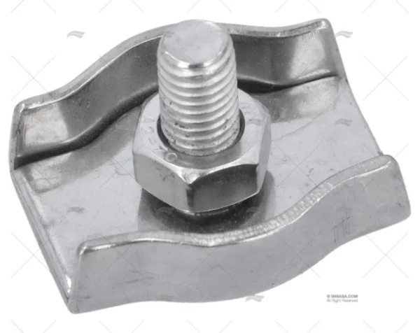 SUJETACABLES INOX PLANO SIMPLE 8mm