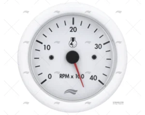 TACOMETRO IMB 4000RPM 12V BLANCO IMNASA
