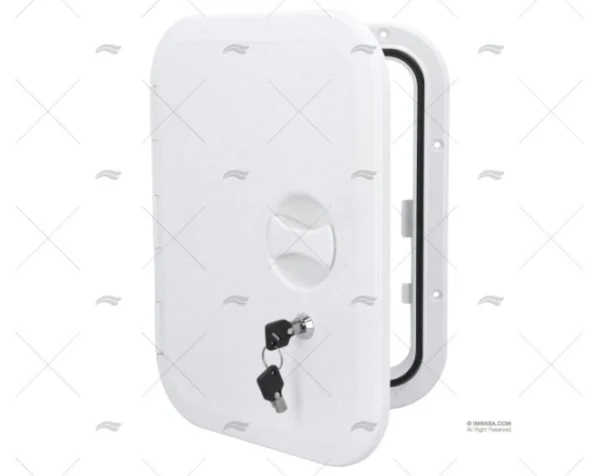 TAPA 280x375mm BLANCA C/LLAVE