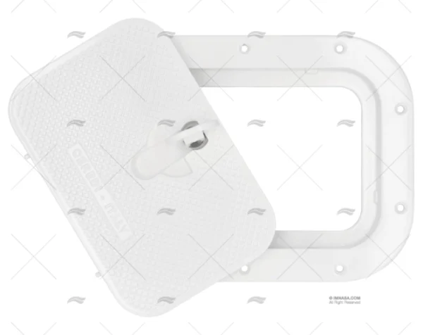 TAPA 370x270mm BLANCA ALUMINIO