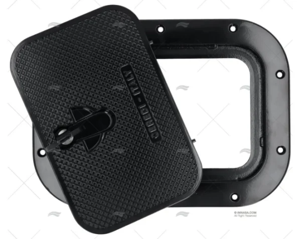 TAPA 370x270mm NEGRA ALUMINIO