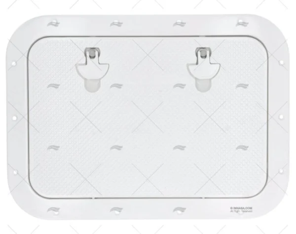 TAPA 550x400mm BLANCA ALUMINIO