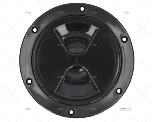 TAPA REGISTRO 102mm NEGRA