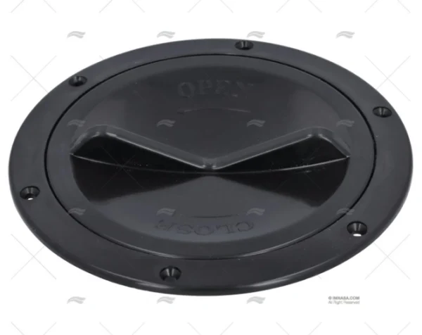 TAPA REGISTRO APERTURA FACIL NEGRO 127mm