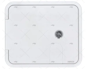 TAPA REGISTRO CON LLAVE GS BLANCA