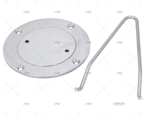 TAPA REGISTRO INOX 124mm EXTERIOR