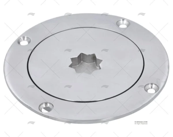 TAPA REGISTRO INOX 3" 120mm