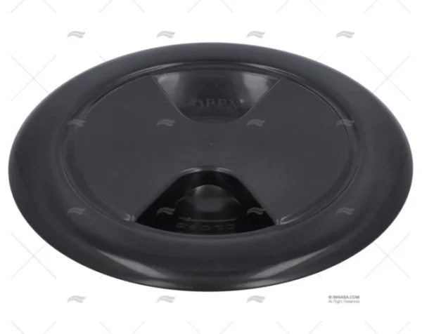 TAPA REGISTRO NEGRO 127mm