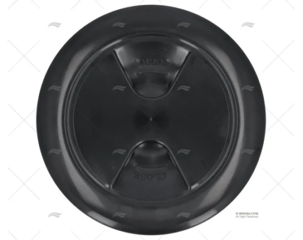 TAPA REGISTRO NEGRO 127mm