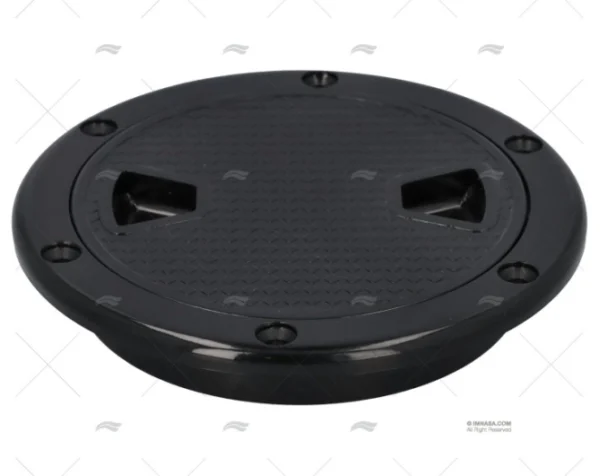 TAPA REGISTRO REDONDO ABS NEGRO 141mm