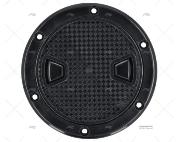 TAPA REGISTRO REDONDO ABS NEGRO 141mm