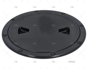 TAPA REGISTRO REDONDO ABS NEGRO 245mm