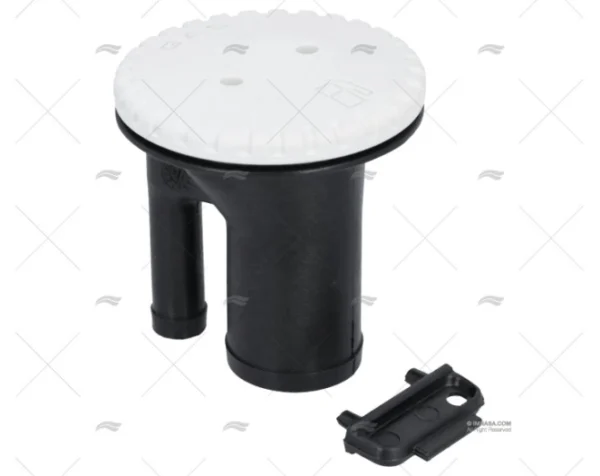 TAPON DE GAS 1-1/2" RECTO BLANCO PERKO
