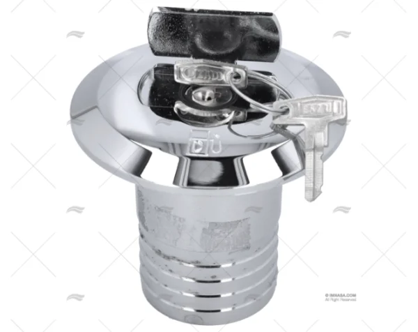 TAPON DIESEL 50mm C/LLAVE LATON CROMADO FORESTI SUARDI