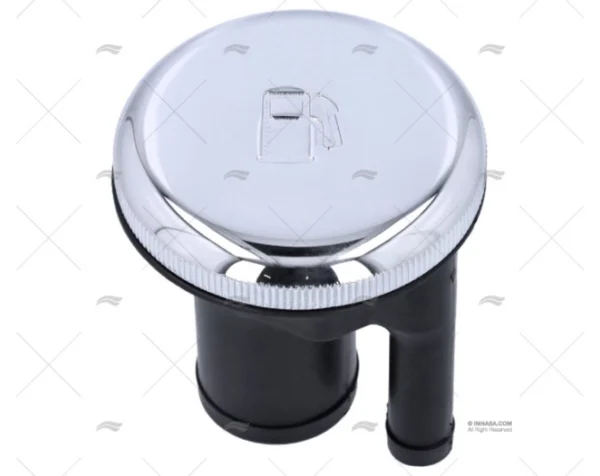 TAPON GAS RECTO CROMADO VENTILADO 1"1/2 PERKO