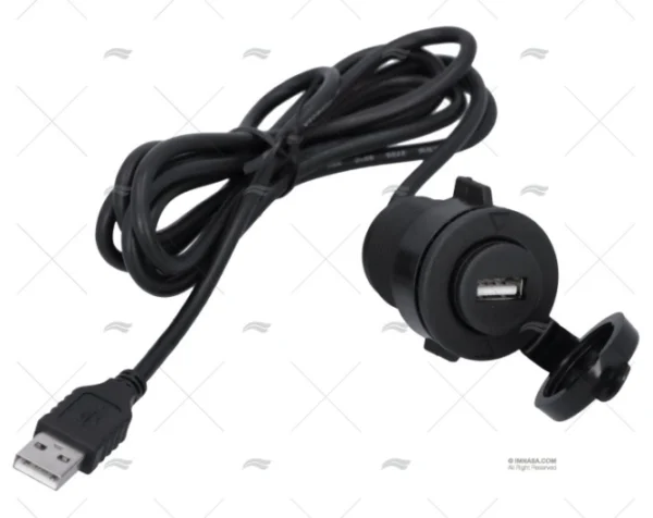 TOMA USB 12-24V 1 ENT. ALARGO USB 1.5M