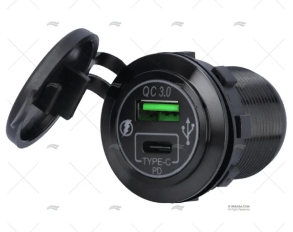 TOMA USB CARGA RAPIDA TIPO A/C