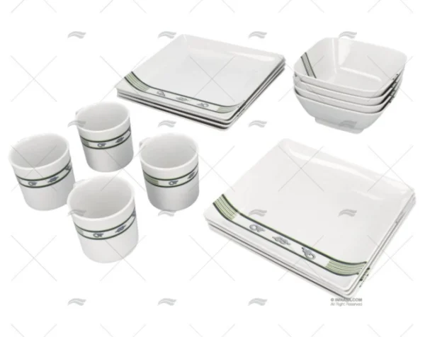 VAJILLA COMPLETA 16 PCS NUDOS