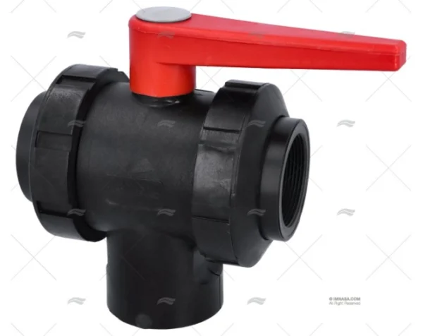 VALVULA 3 VIAS DOBLE UNION BSP PPG 2" RANDEX IBERICA