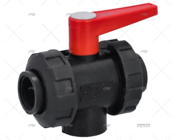 VALVULA 3 VIAS DOBLE UNION BSP PPG 3/4 RANDEX IBERICA