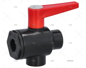 VALVULA DE BOLA 3 VIAS VERTICAL PPG 1/2 RANDEX IBERICA