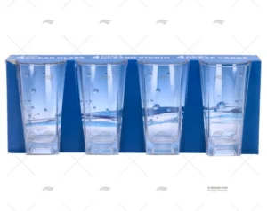 VASO AGUA 250ml 4pcs