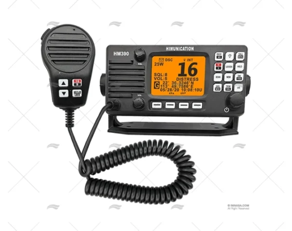 VHF FIJA HIMUN HM390 DSC IP67 NEGRA