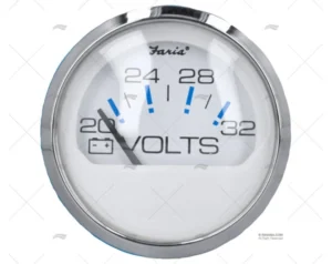 VOLTIMETRO FRB 20-32V S/S BLANCO FARIA