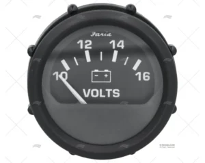 VOLTIMETRO FRN 10-16V NEGRO FARIA