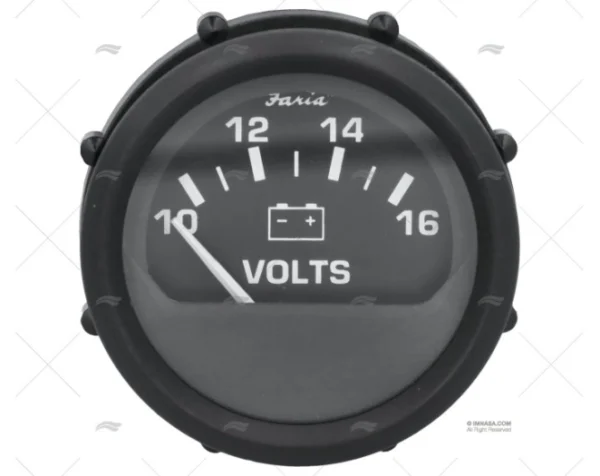VOLTIMETRO FRN 10-16V NEGRO FARIA
