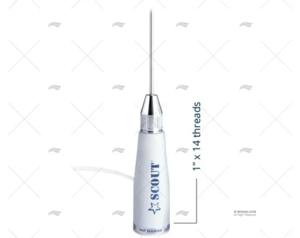 ANTENA VHF 0.90MT 3dB INOX SCOUT SCOUT